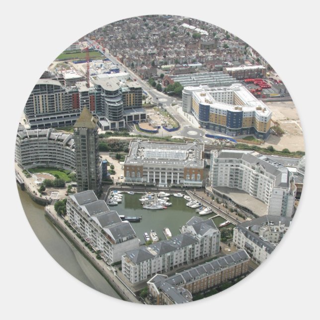 Chelsea Wharf Classic Round Sticker (Front)