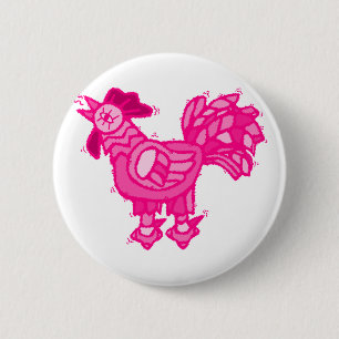 Chelsie Chicken 2 Inch Round Button