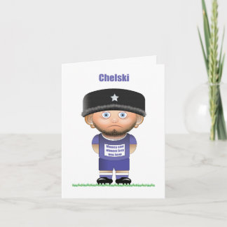 Chelski (Chelsea) Funny Football Carte de voeux