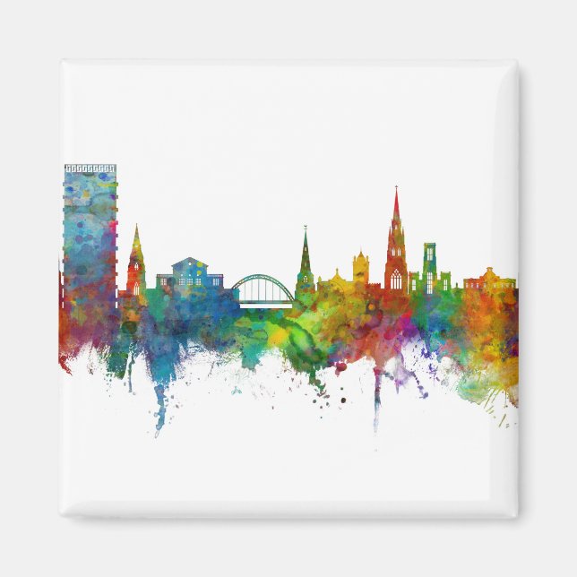 Cheltenham England Skyline Magnet (Front)