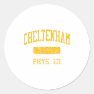 Cheltenham High School Hs Wyncote Pa Phys Ed  Classic Round Sticker