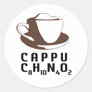 Chemical Cappuccino Classic Round Sticker