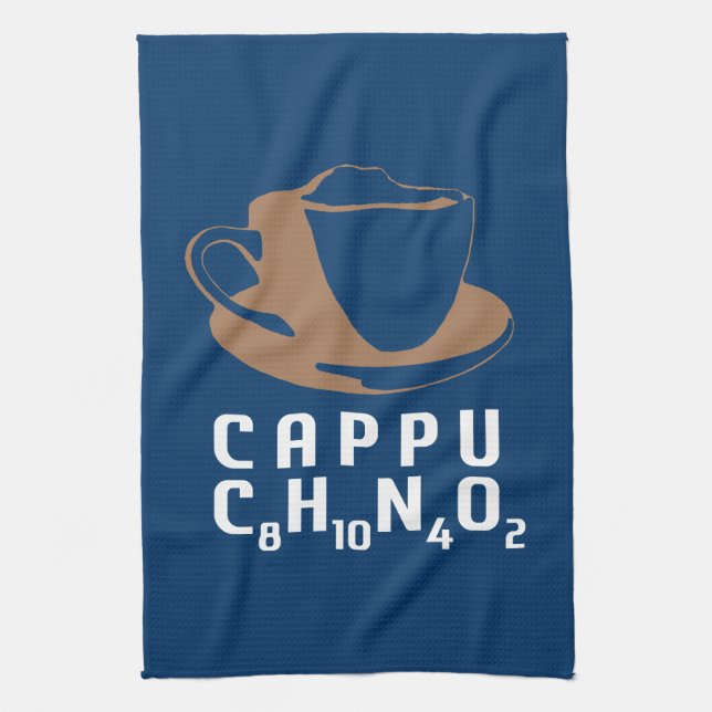 Chemical Cappuccino Kitchen Towel (Vertical)