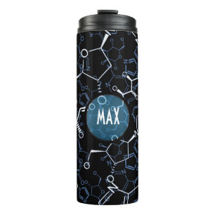 Chemical Chemistry Symbols Background Personalized Thermal Tumbler