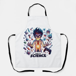 Chemical Concoction Game On, Science Theme Apron