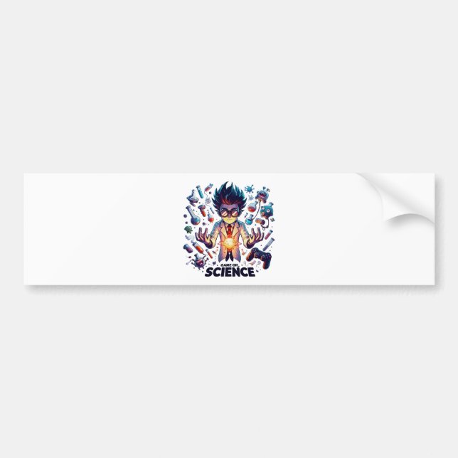 Chemical Concoction Game On, Science Theme Bumper Sticker (Front)