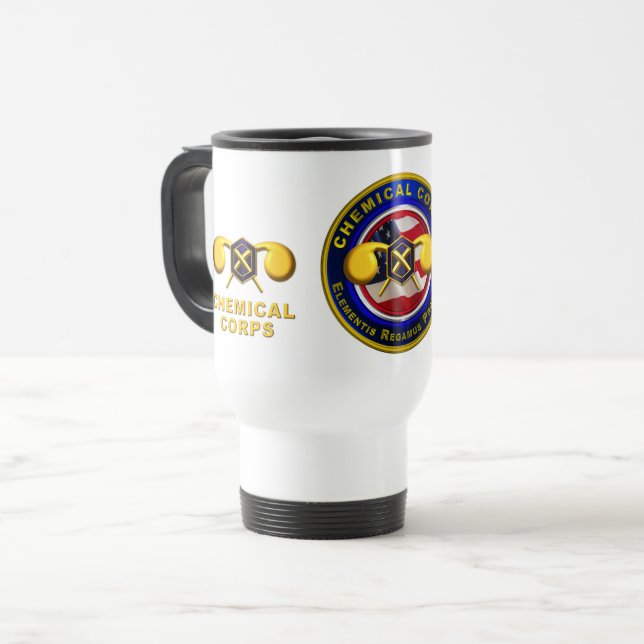 Chemical Corps  Travel Mug (Front Left)