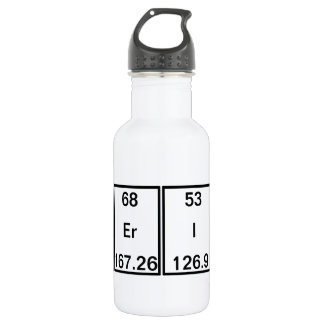 Chemical Elements: Americium Erbium Iodine Calcium 532 Ml Water Bottle