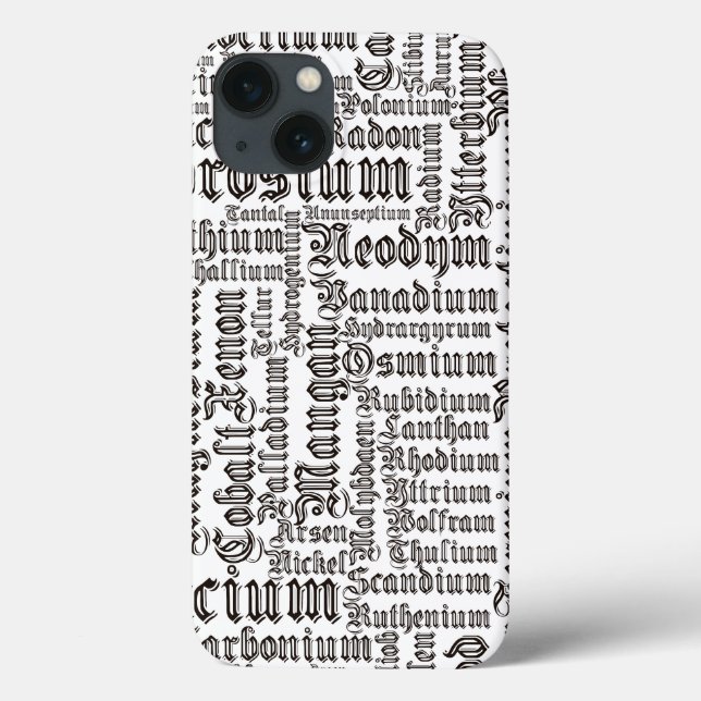 Chemical Elements Case-Mate iPhone Case (Back)