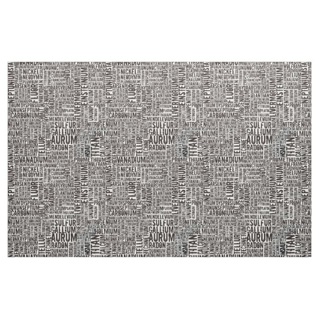 Chemical Elements... Fabric (Yard)