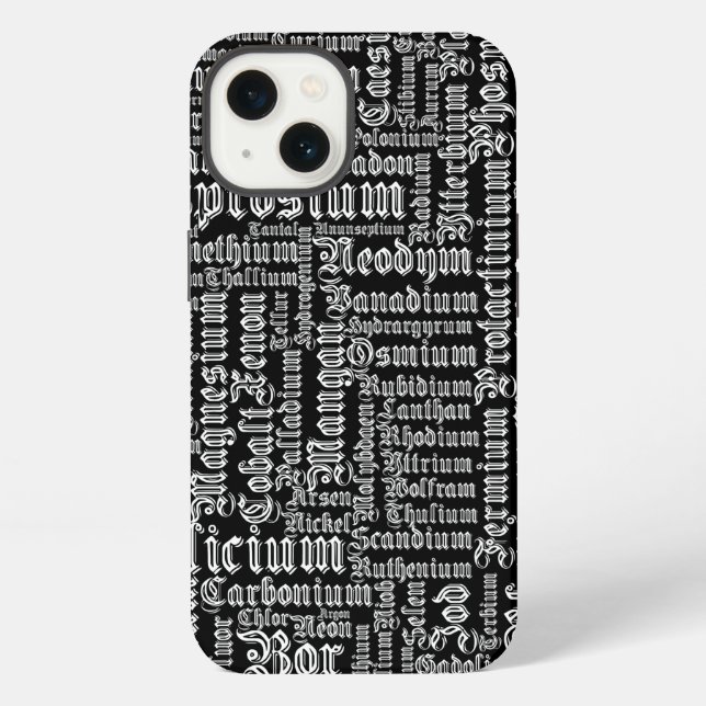 Chemical Elements iPhone Case (Back)
