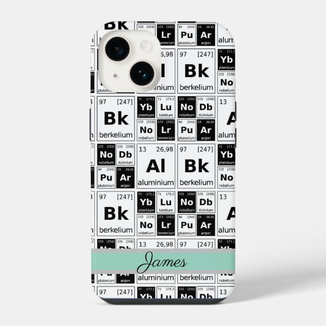 Chemical Elements  iPhone Case (Back)