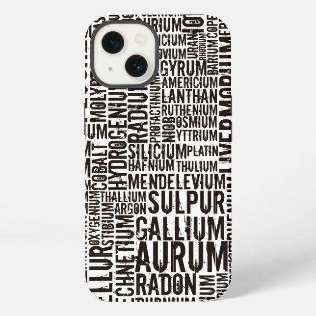 Chemical Elements iPhone Case (Back)
