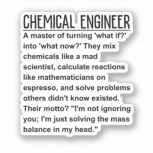 Chemical engineer