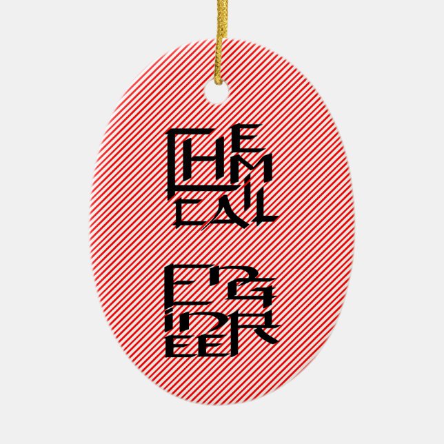Chemical Engineer Character Ceramic Ornament (Front)