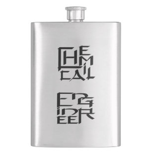 Chemical Engineer Character Hip Flask