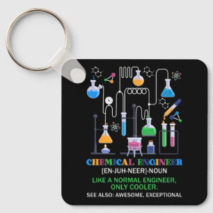Chemical Engineer Definition Like A Normal Enginee Keychain