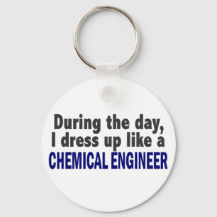 Chemical Engineer During The Day Keychain