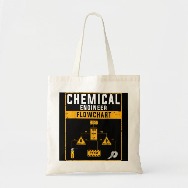 Chemical Engineer Flowchart For Women & Chemical E Tote Bag (Front)