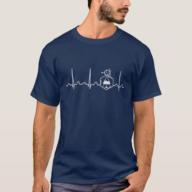 Chemical Engineer Heartbeat T-Shirt (Front)