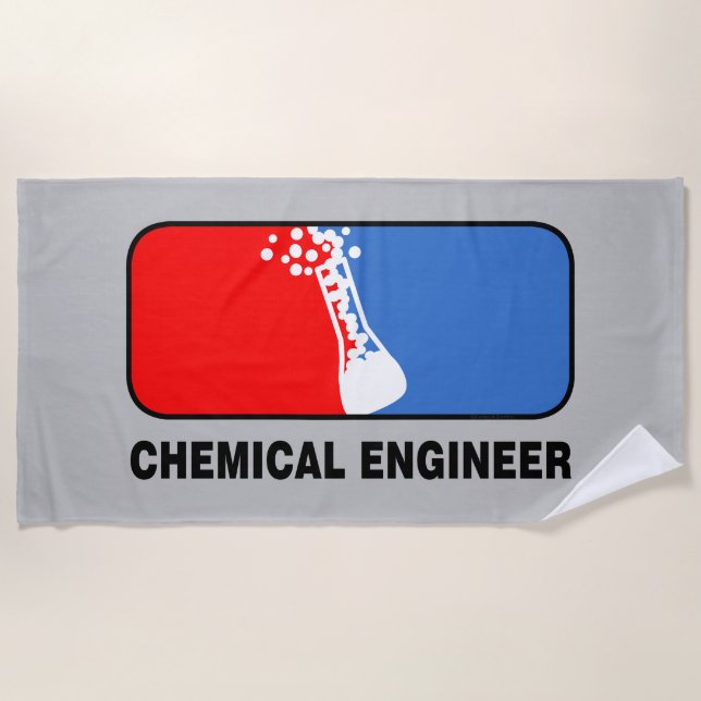 Chemical Engineer League Beach Towel (Front)