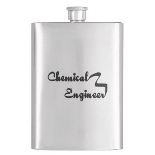 Chemical Engineer Ribbon Hip Flask