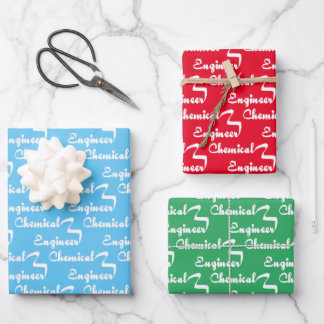 Chemical Engineer Ribbon Wrapping Paper Sheet