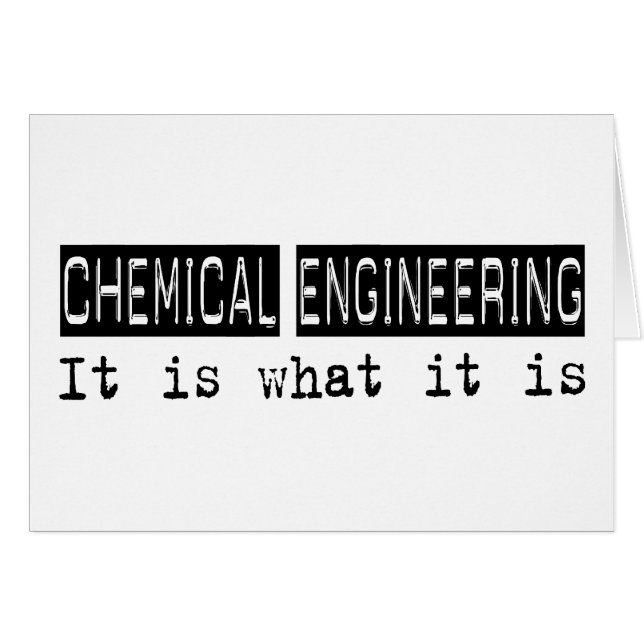 Chemical Engineering It Is (Front Horizontal)