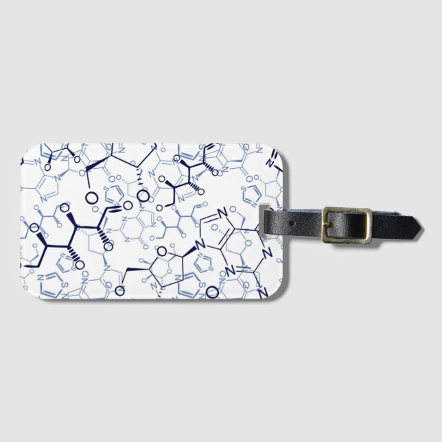 Chemical Formula Chemistry Gifts Luggage Tag (Front Horizontal)