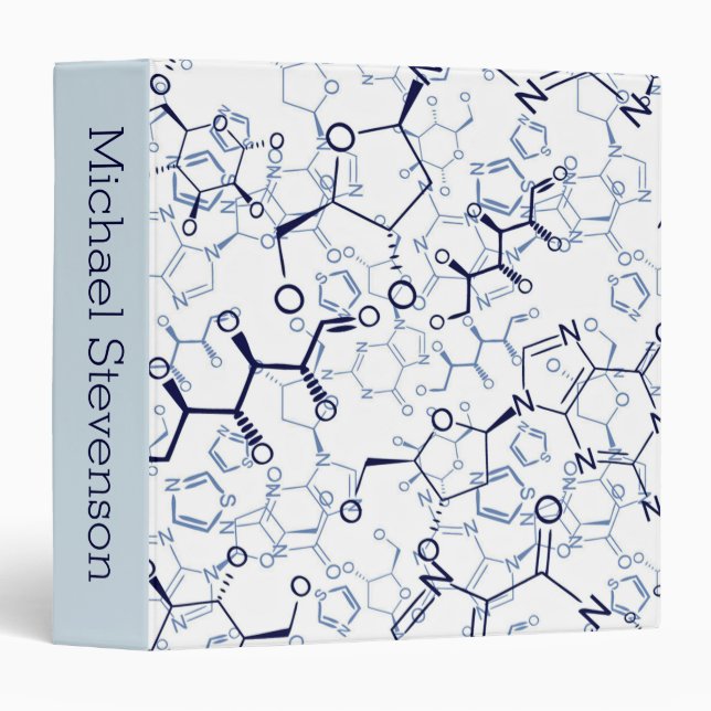 Chemical Formula Chemistry Personalized Gifts Binder (Front/Spine)