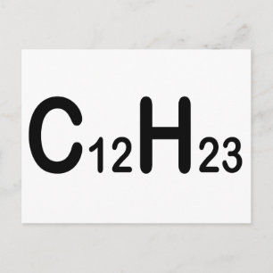 Chemical Formula Of Diesel Fuel Postcard
