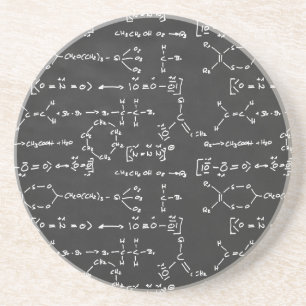 Chemical formula writing coaster