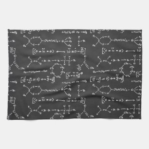 Chemical formula writing kitchen towel
