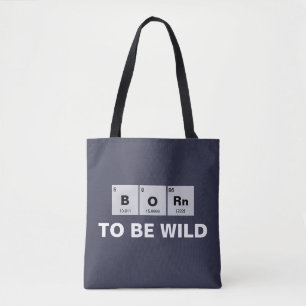 Chemical periodic table of elements: BORn Tote Bag