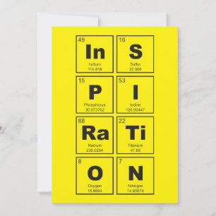 Chemical periodic table of elements: InSPIRaTiON