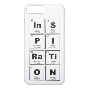 Chemical periodic table of elements: InSPIRaTiON iPhone 8 Plus/7 Plus Case