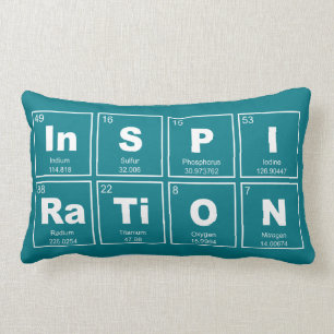Chemical periodic table of elements: InSPIRaTiON Lumbar Pillow