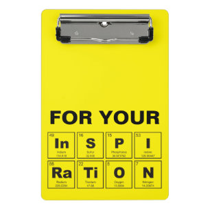 Chemical periodic table of elements: InSPIRaTiON Mini Clipboard