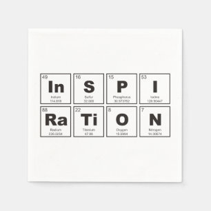Chemical periodic table of elements: InSPIRaTiON Napkin