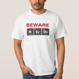 Chemical periodic table of elements: NErDs T-Shirt