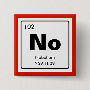 Chemical periodic table of elements: No 2 Inch Square Button
