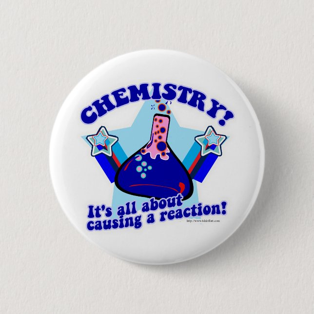 Chemical Reaction 2 Inch Round Button (Front)