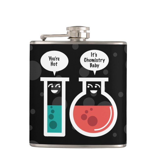 Chemical Reaction Hip Flask (Front)