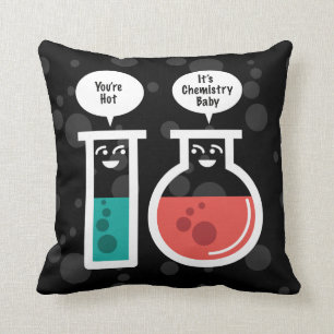Chemical Reaction Throw Pillow