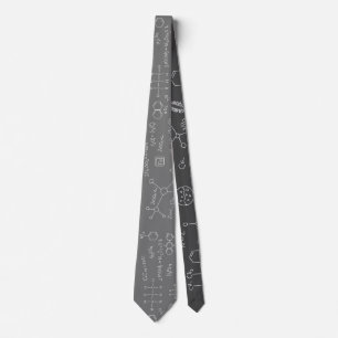 Chemical scribbles neck tie