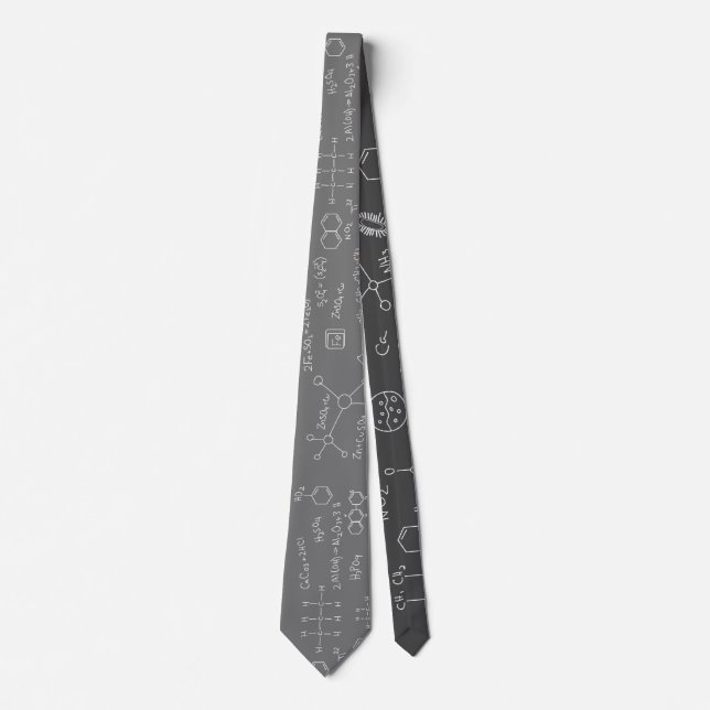 Chemical scribbles   neck tie (Front)