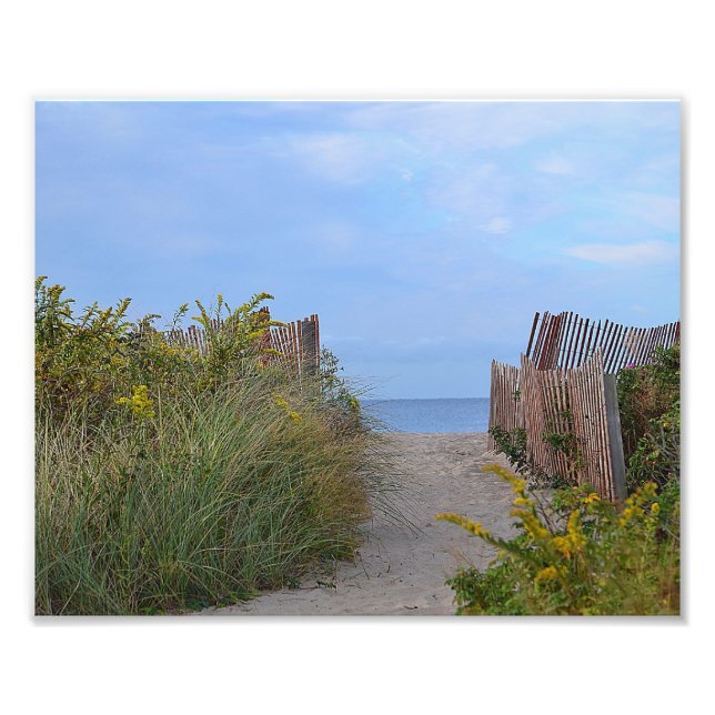Chemin D'Accès À La Plage Photo Print (Devant)