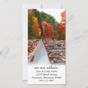 Chemin de fer Changement d'adresse Cartes photos p