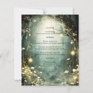 Chemin de jardin forestier enchanté - Menu Mariage