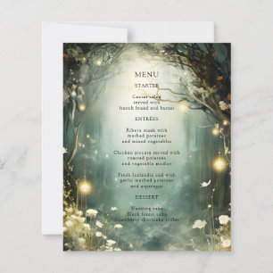 Chemin de jardin forestier enchanté - Menu Mariage
